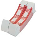Solid Shelving 20 lbs Durable 500 Dollar Currency Strap - White & Red SO687026
